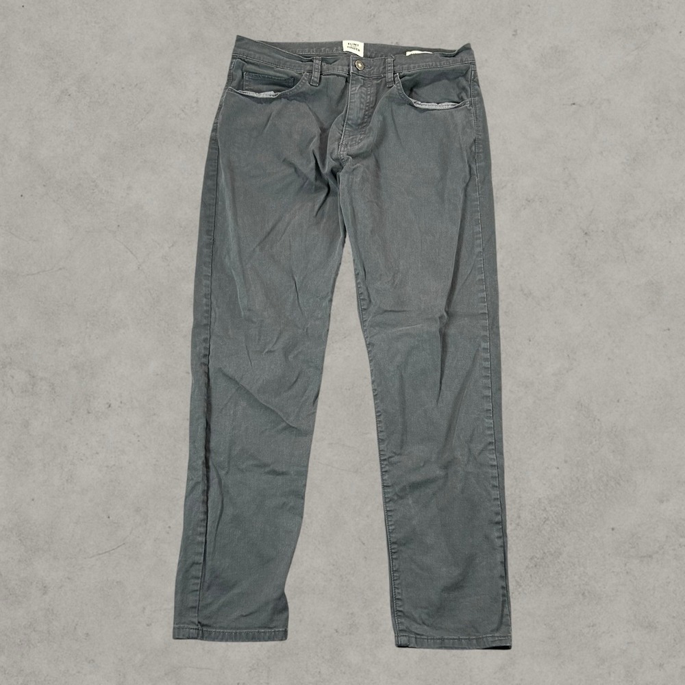 Flint and Tinder Pants Mens 33x30 Gray 5 Pocket Pants Athletic Tapered Huckberry